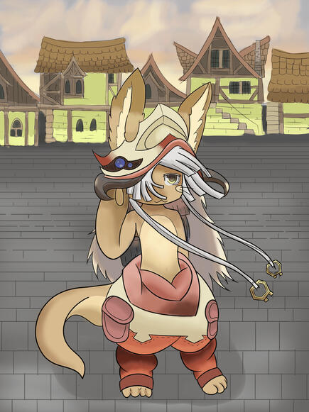 Nanachi (Made in Abyss) full body portrait. Published: March 1, 2022